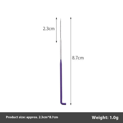 Wool felt stamp pin handicraft tool with oil-free needles in 9.0cm, 8.6cm and 7.8cm lengths and multiple needle types