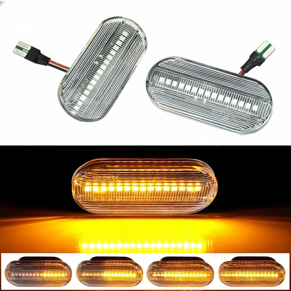Flowing water style fender side turn signal lamp for Skoda Octavia 1U