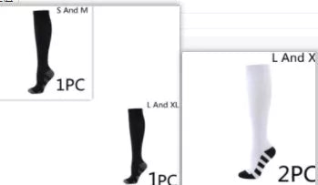 Athletic compression socks with three-bar design in black, pink, and white