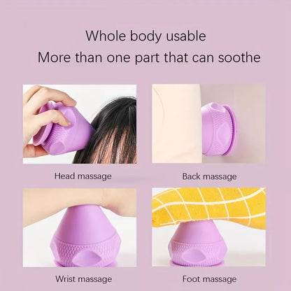 Silicone Massage Cone with suction cup for deep tissue muscle relief