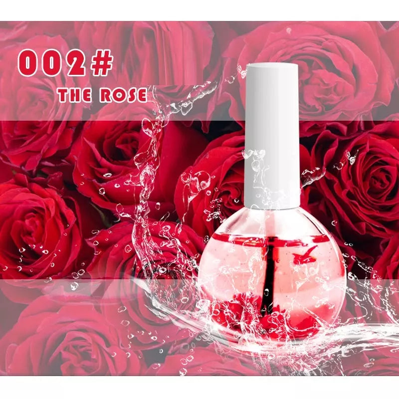 Dried Flower Nail Treatment Oil in 15ml bottle with natural ingredients for nail care