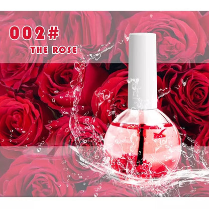 Dried Flower Nail Treatment Oil in 15ml bottle with natural ingredients for nail care