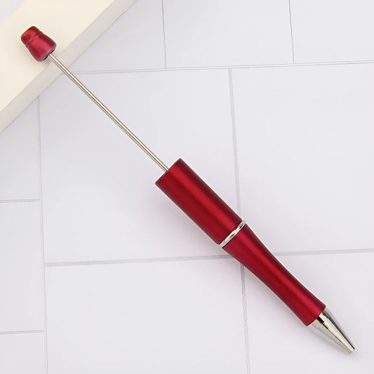 Rotating bead ballpoint pen in gradient colour with ABS plastic and steel wire construction
