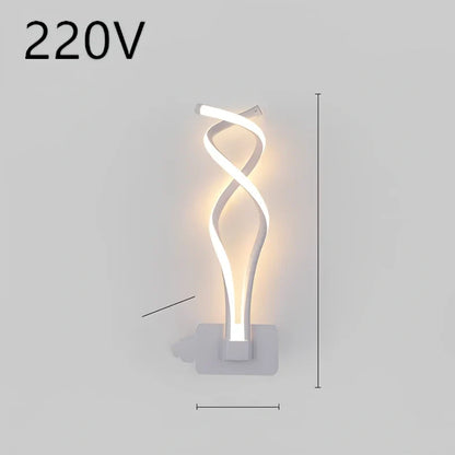 Nordic minimalist LED wall lamp in black with silicone shade, 220V for bedroom bedside use, 30000-hour lifespan