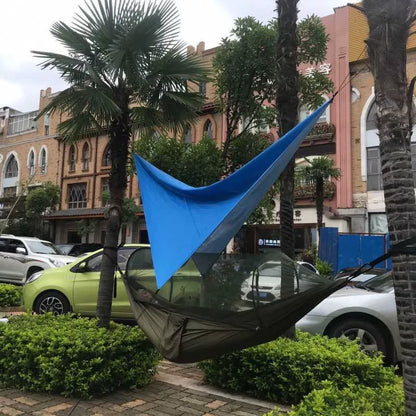 Camping Mosquito Net Hammock Package with waterproof canopy and durable nylon hammock