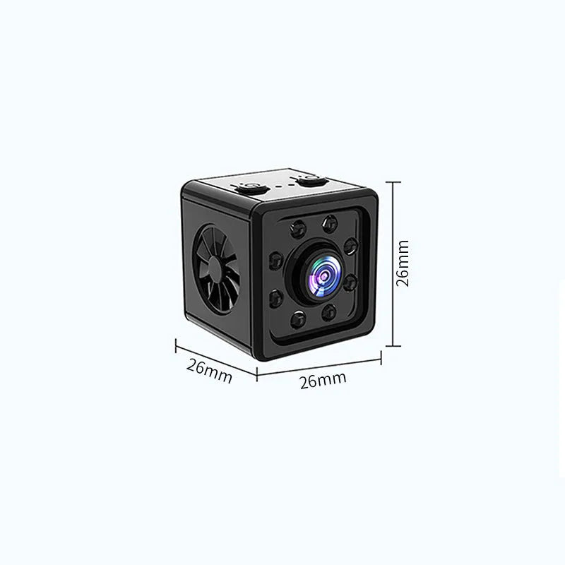 Black Remote Network Intelligent Sports HD K13 Camera with 26 cm cubic dimensions and ABS plastic body