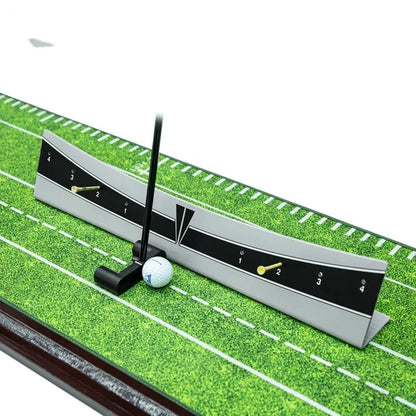 Golf putter balance simulator with adjustable rod on PVC frame for putting practice