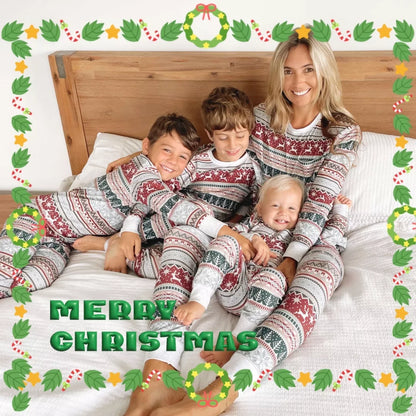 2024 Family Christmas Matching Pajamas Set in vibrant colors for all ages