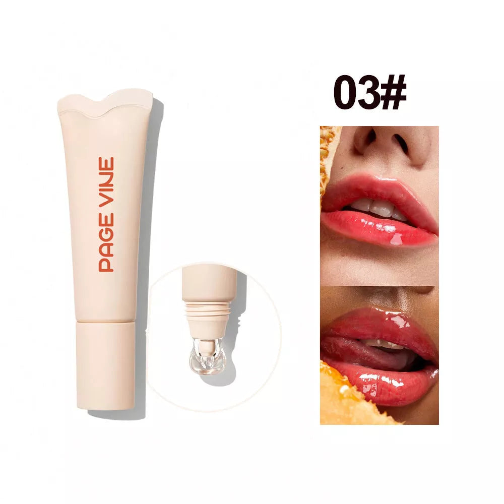 4-Color Brightening Lip Balm with moisturizing and exfoliating benefits in compact design