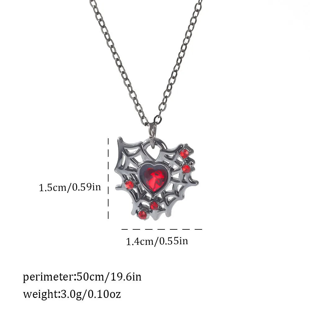 Gothic style zinc alloy necklace with bat pendant on a silver chain against dark background.