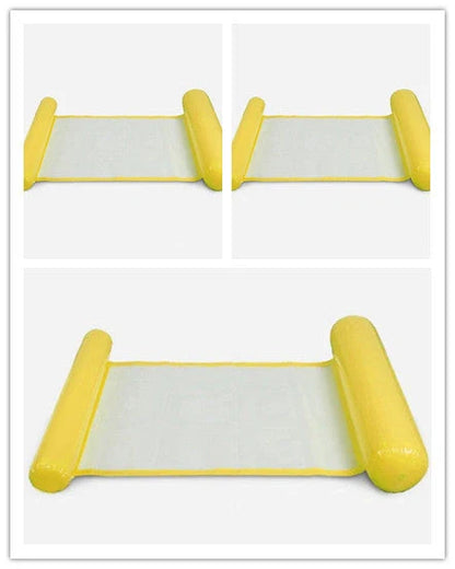 Inflatable Water Lounge Chair in pool with hammock-style design for ultimate relaxation