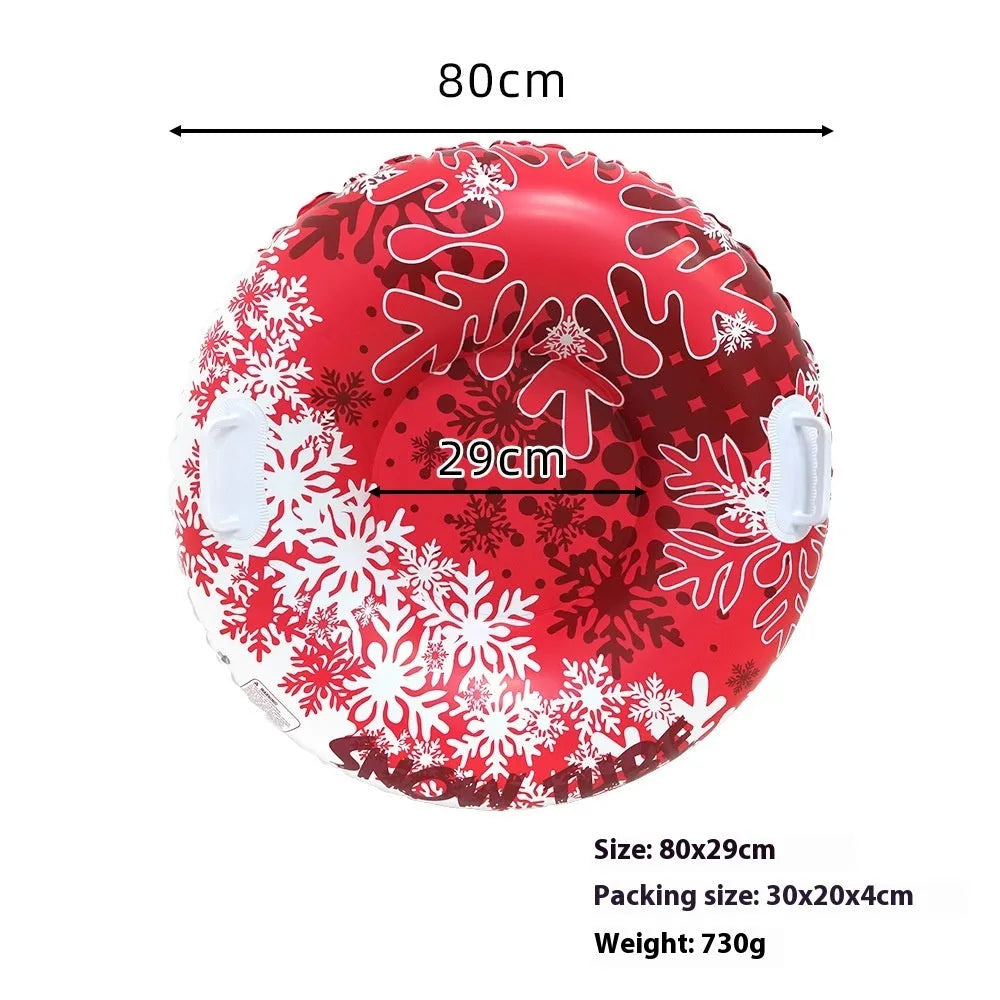 PVC winter ski ring with 2.5cm width in snow mountain, ice-snow blue, or flame red colours