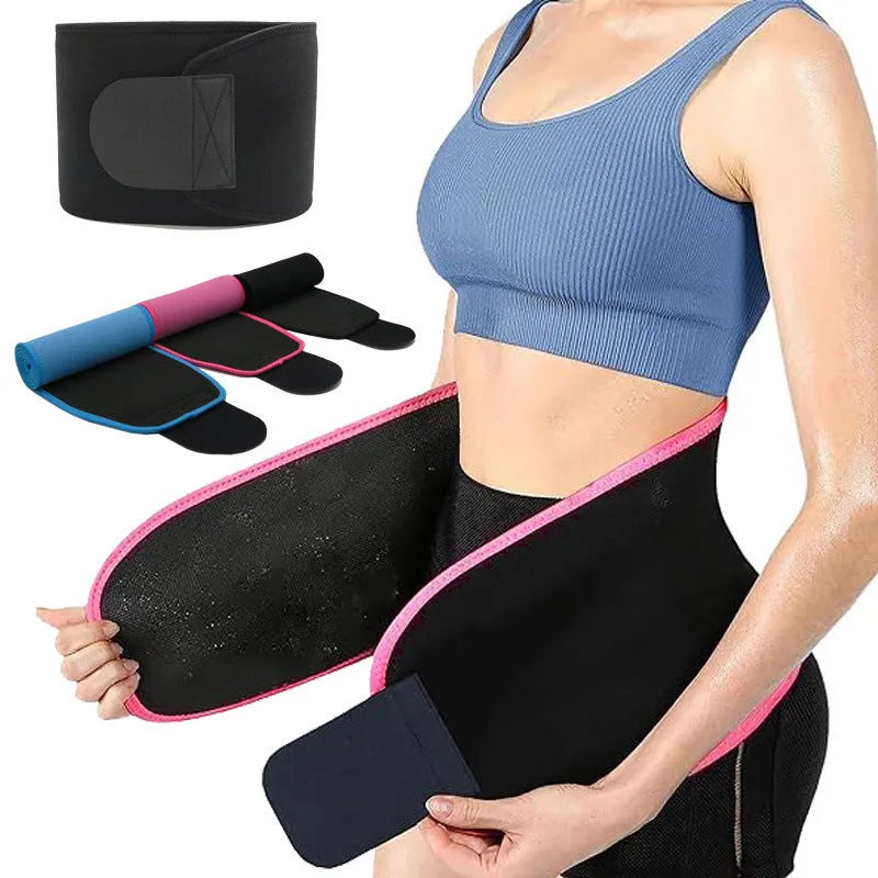 Neoprene lumbar support belt for running and fitness waist protection in adjustable design