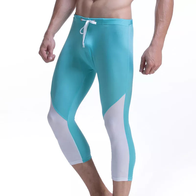 Nylon semi-light swimming pool sports casual pants in various colors