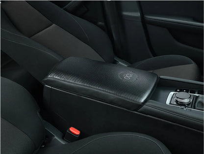 Armrest case cover for Mazda CX-4 CX-5 Oncela in carbon fibre, leather or flannelette, about 500g