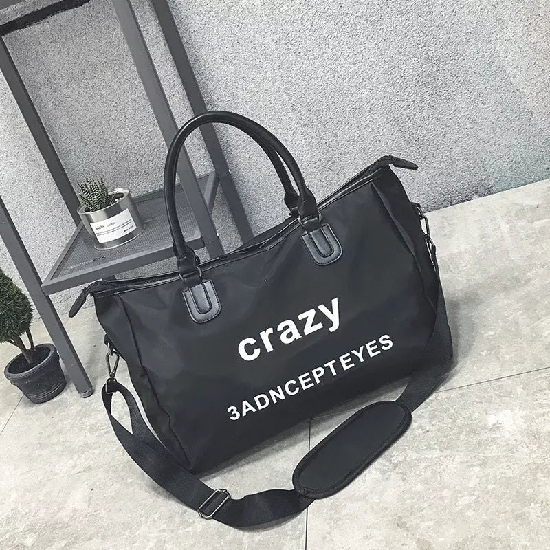 Large-capacity fitness sports bag with adjustable shoulder strap in various colors