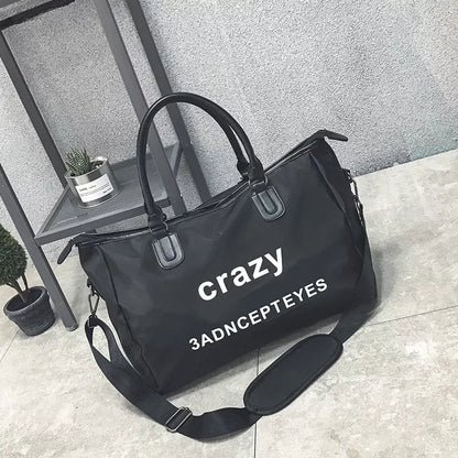 Large-capacity fitness sports bag with adjustable shoulder strap in various colors