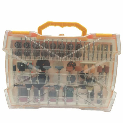 302-piece electric grinding accessory set in a 25 x 18 x 5.5 cm box compatible with Dremel rotary tools