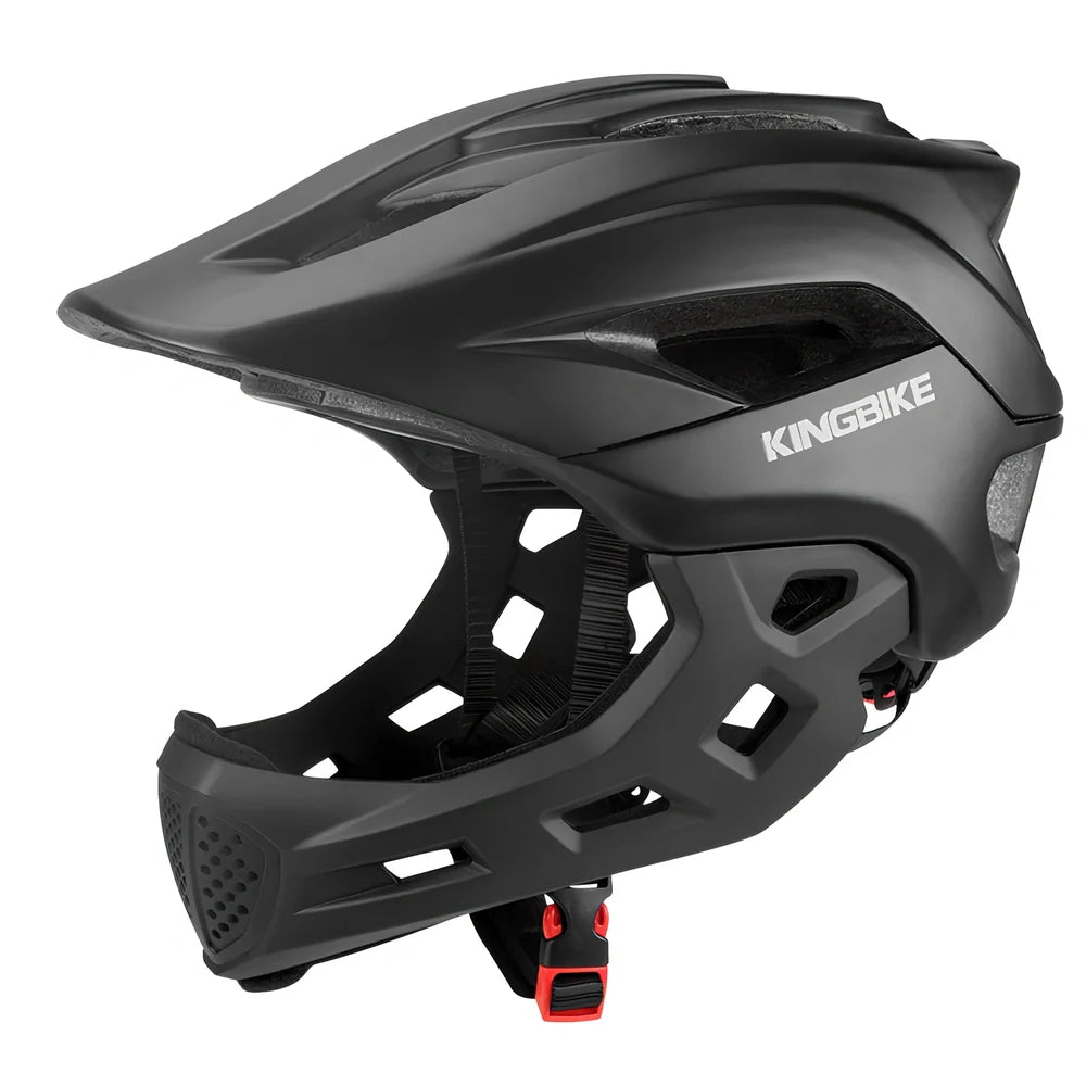 Children's adjustable sports helmet in titanium colour with cartoon pattern, showing ventilation channels and quick-release buckle