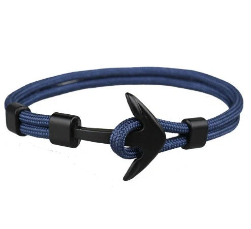 Unisex Pirate Anchor Bracelet with detailed nautical design, perfect for sea lovers and fashion enthusiasts.