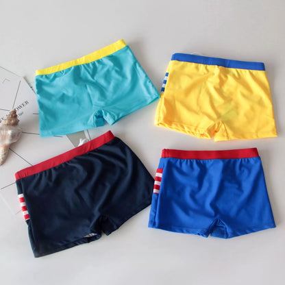 Children's quick-dry beach pants boxer swimming trunks in vibrant colors