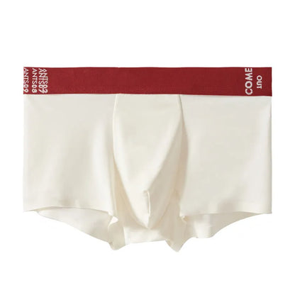 Ultra-thin men's boxers in multiple colours with mulberry silk crotch detail