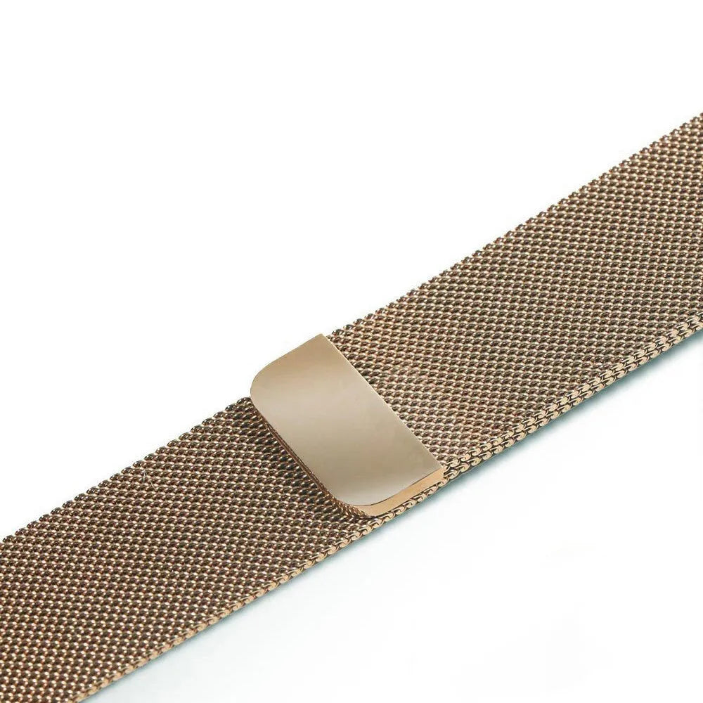 Military green NATO nylon watch strap with stainless steel buckle fitted on a silver watch case