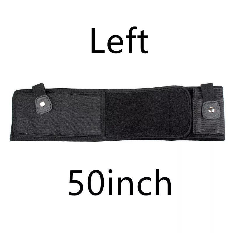 Neoprene concealed carry belly holster with spare magazine pocket, fits up to 40" waist