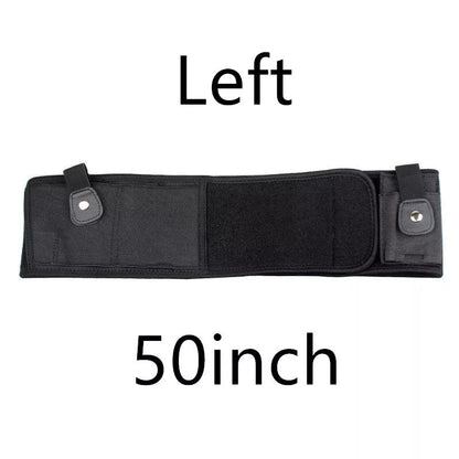 Neoprene concealed carry belly holster with spare magazine pocket, fits up to 40" waist