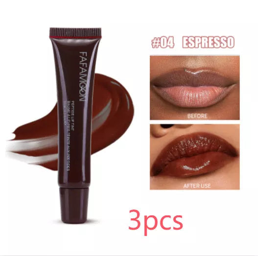 Glossy Lip Glaze in Tea Red - Waterproof, Hydrating Lip Color
