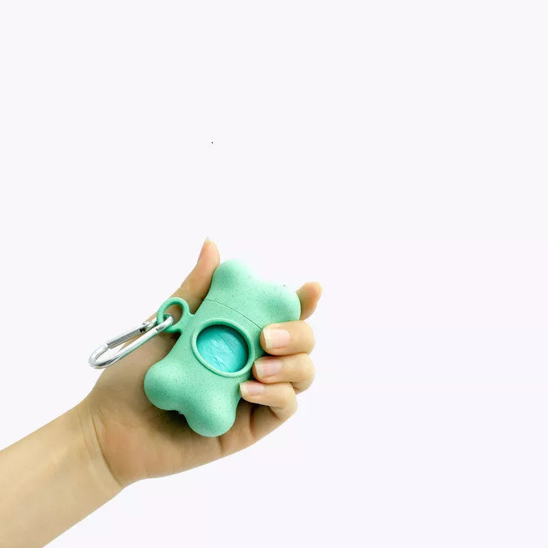 Eco-friendly portable pet pooper scooper in beige and army green