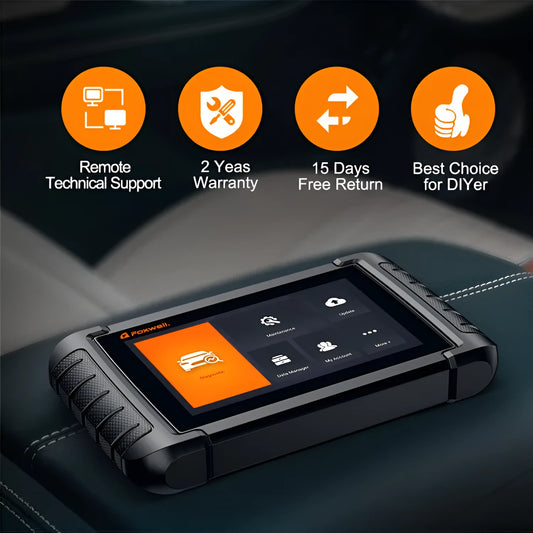 NT809 automotive diagnostic scanner with main unit, diagnostic cable and OBDII adapter for full system vehicle detection