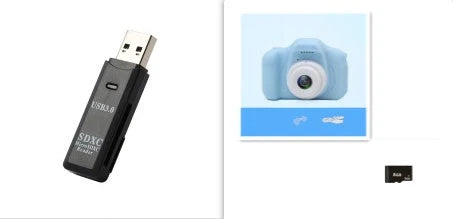 Stylish mini digital camera with cartoon-inspired design, 13MP lens, and 2-inch HD screen for kids to capture their adventures