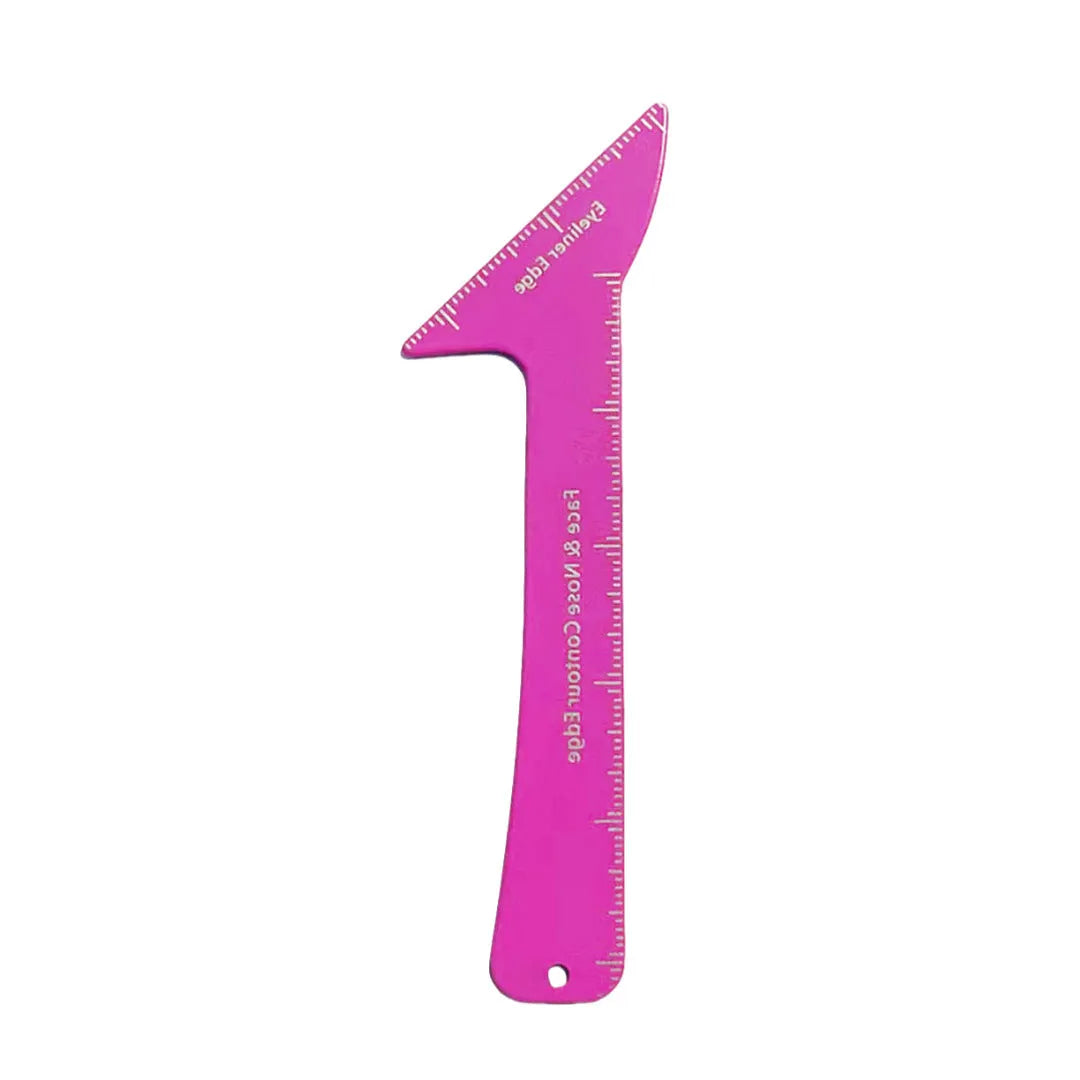 3-in-1 reusable eyeliner stencils for hooded eyes showing winged eyeliner, eyebrow, and nose contour guides