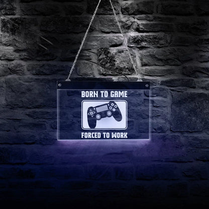 Game console controller logo LED neon light in various sizes for room decor