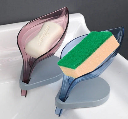 Creative suction cup soap holder for sink organization in multiple colors