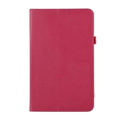 Litchi pattern imitation leather phone case in assorted colours including white, pink, red, and black.
