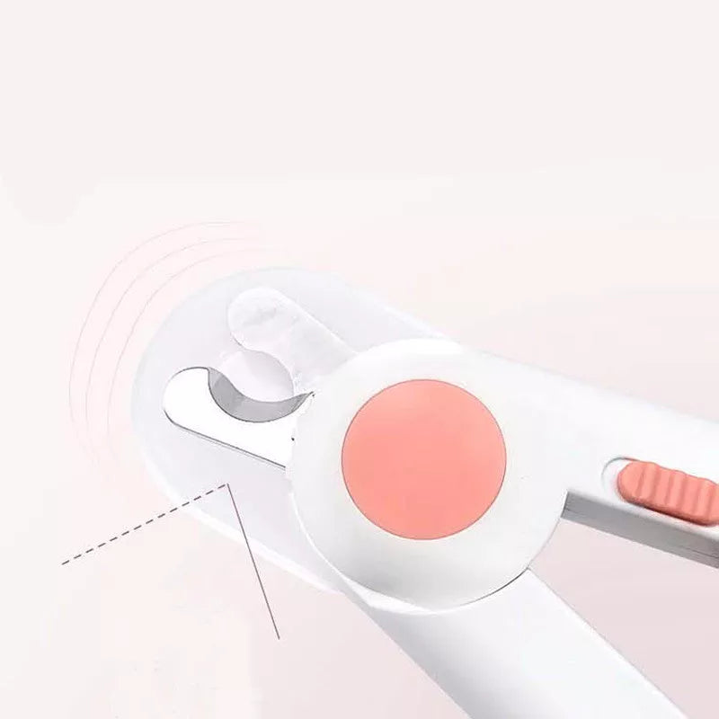 LED Light-Emitting Professional Pet Nail Clippers for Dogs and Cats with ergonomic design
