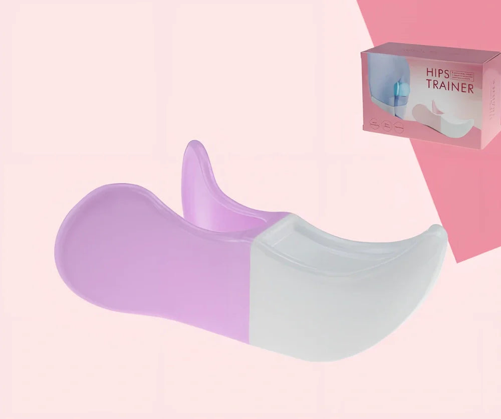 Steel-reinforced pelvic correction trainer in navy blue colour for hip line shaping and posture improvement