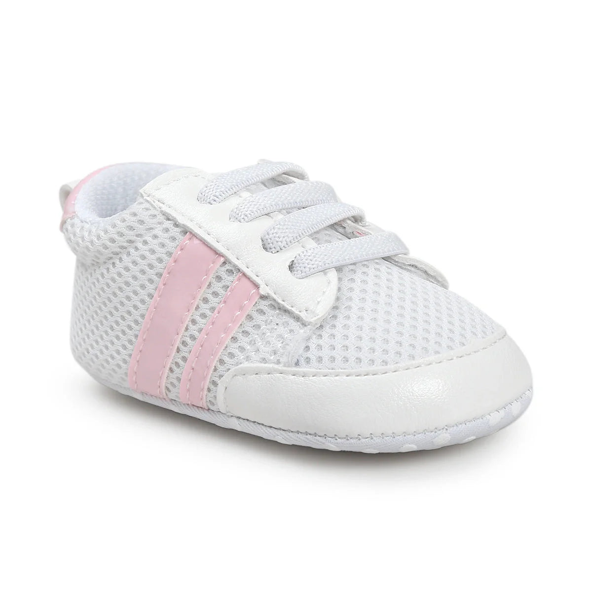 Infant PU leather moccasins with non-slip soles for safe first steps