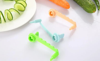 Stainless steel vegetable peeler set with black, blue, red handles and dual swivel blades