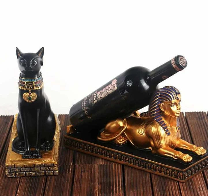 Animal-shaped resin wine rack for desktop decoration in living room
