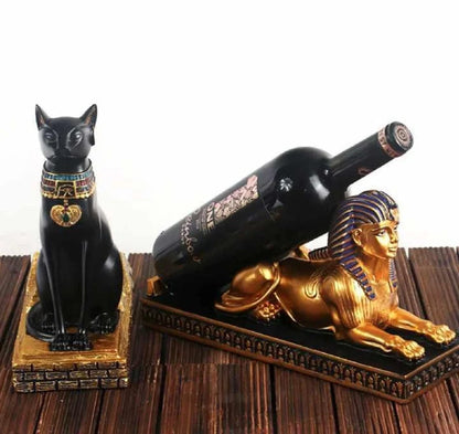 Animal-shaped resin wine rack for desktop decoration in living room
