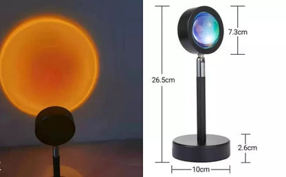 WiFi LED Sunset Projector Light with 16 color options and smart control