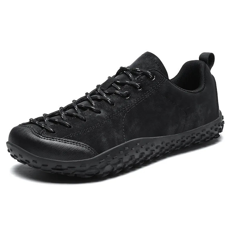 Large size German training shoes with wide toe, mesh upper, flat heel, and rubber sole in black, beige, green, or pink