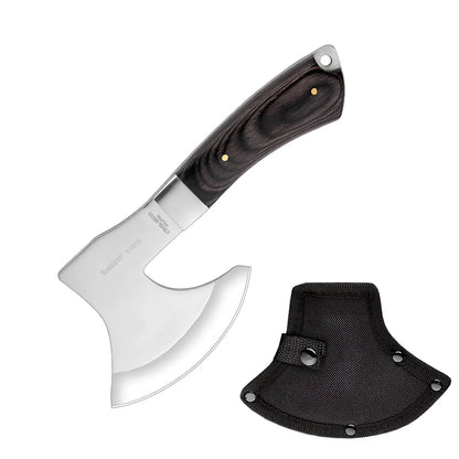 Outdoor Tactics camping axe with 57cm length, 49HRC stainless steel blade for chopping wood in garden or logging