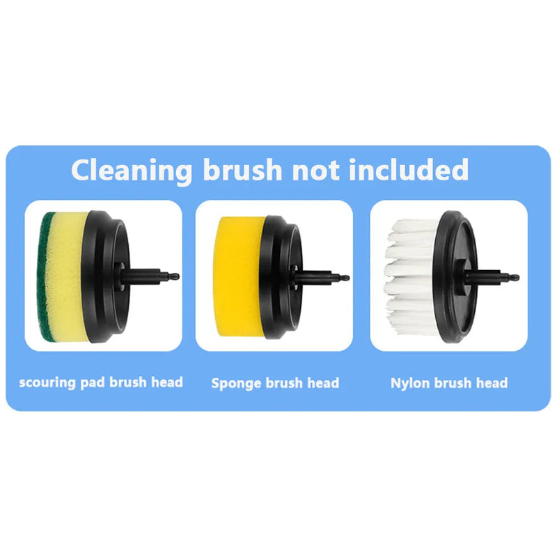 Electric Cleaning Brush Multifunctional Scouring Pad with Three Gear Speed Settings and Rechargeable High Power 1200mAh Battery in Green, Pink or White Colour Options with Standard Double Brush Head Set Measuring 200 x 100 x 105mm