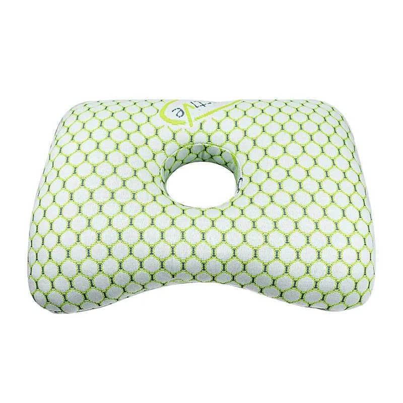 Beauty salon single hole ear pillow in Boer Gray colour, measuring 39x28x6cm with polyester fibre filling