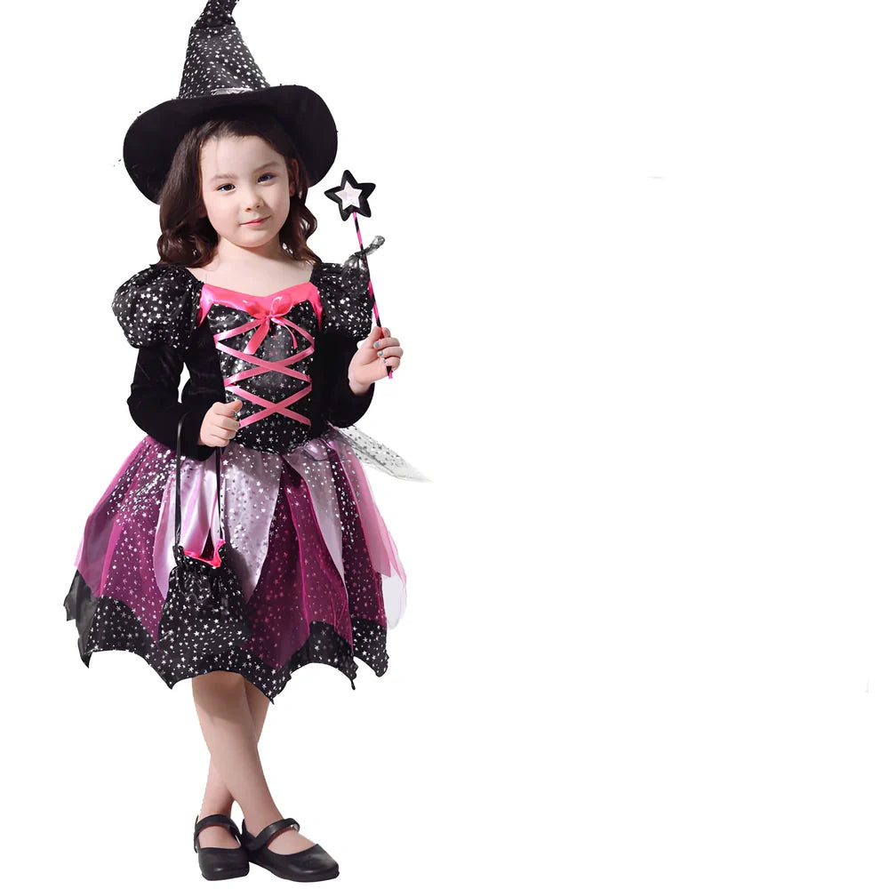 Purple Halloween costume with printed patterns on rabbit hair fabric for 18-24 year olds