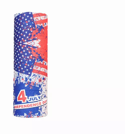 Polyester sports bandana for cycling and sun protection in various patterns